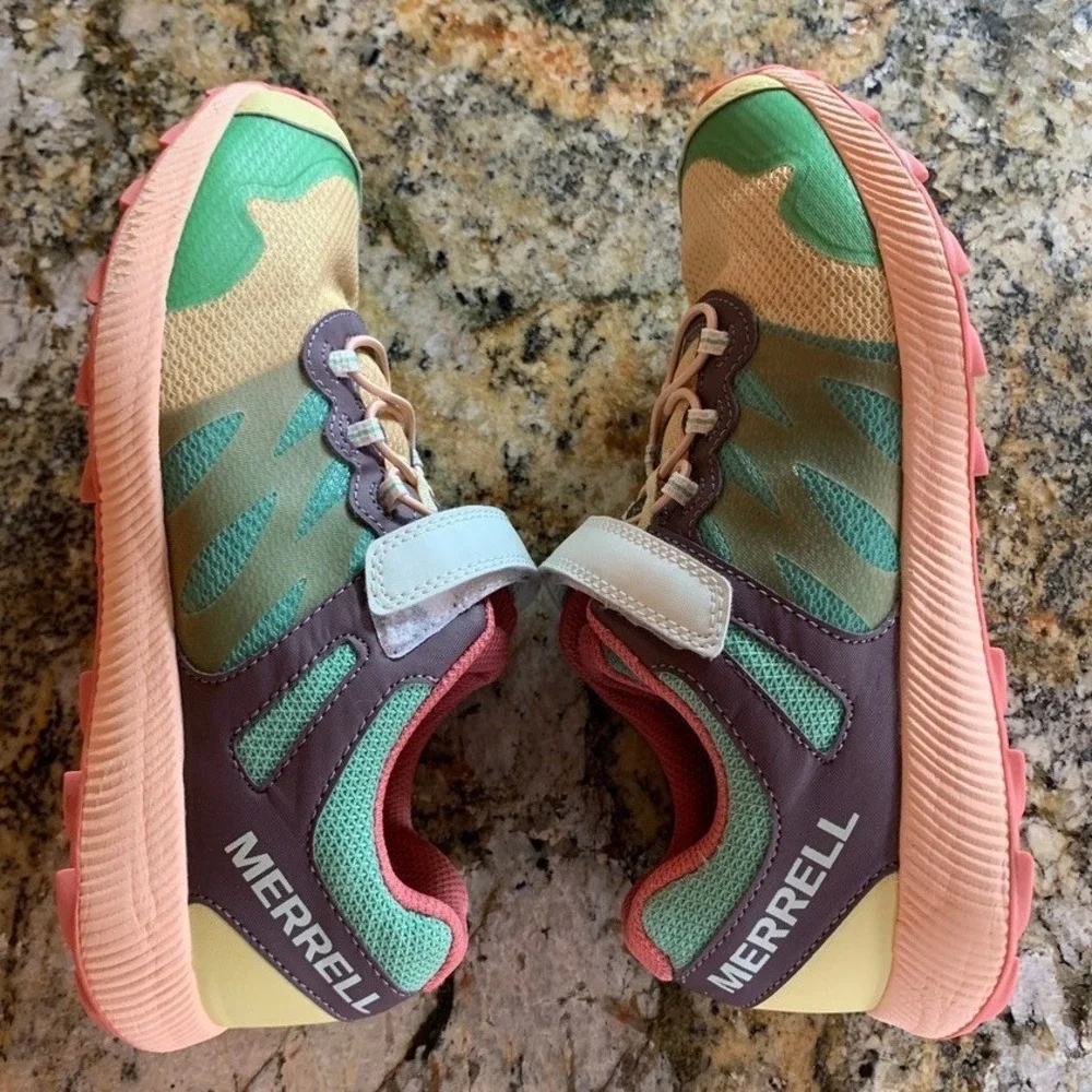 Merrell Nova 2 Trail Running Shoes Kids 5.5M Multicolor Sneakers MK265731